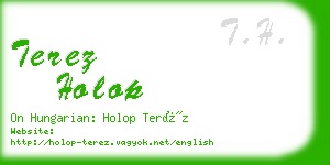 terez holop business card